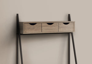 I 7332 Bureau, Bureau À Domicile, Ordinateur Portable, Penché, Tiroirs De Rangement, 32"l, Travail, Métal, Stratifié, Brun, Noir, Contemporain, Moderne - Simple Boutique