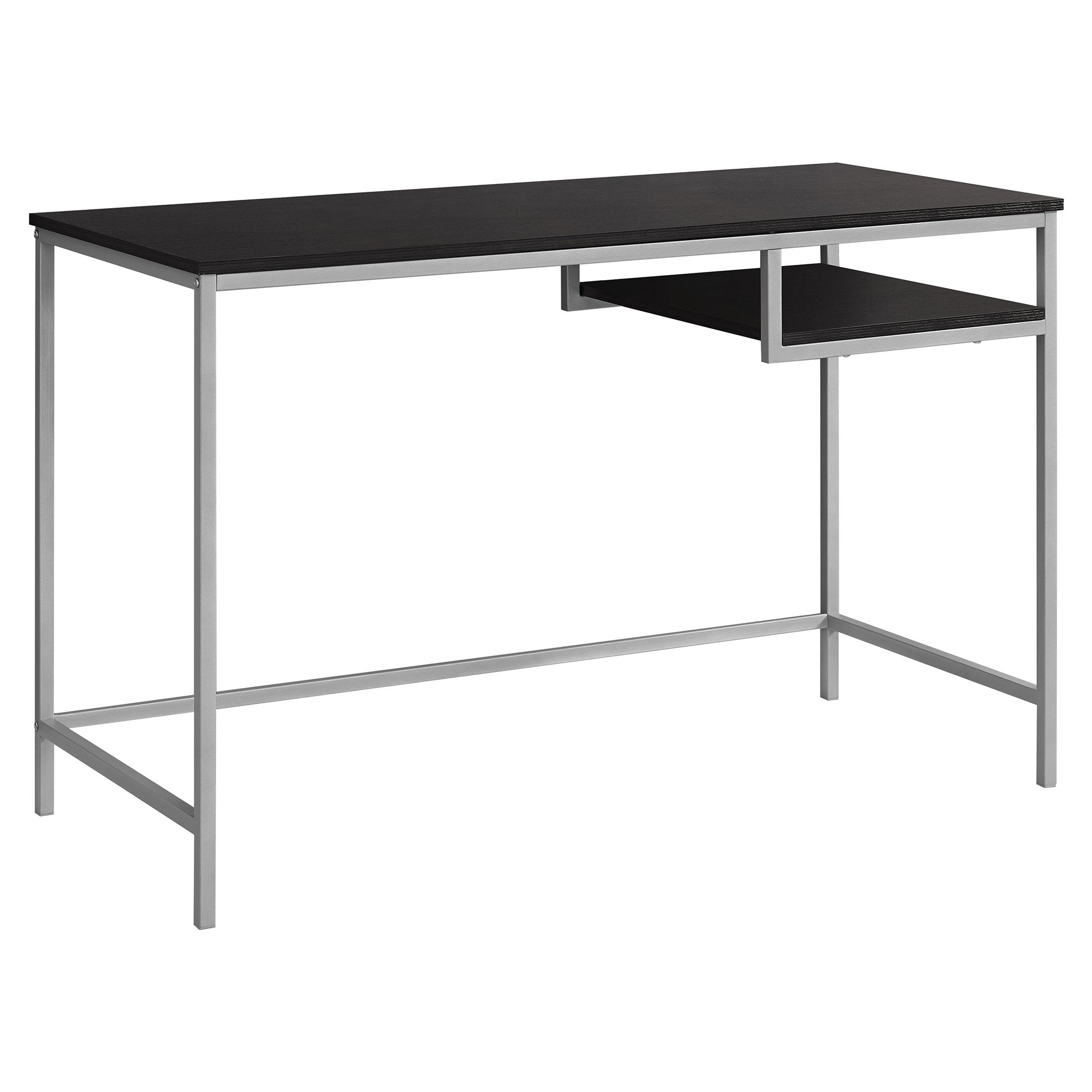 I 7369 Bureau, Bureau À Domicile, Ordinateur Portable, 48"l, Travail, Métal, Stratifié, Brun, Gris, Contemporain, Moderne - Simple Boutique