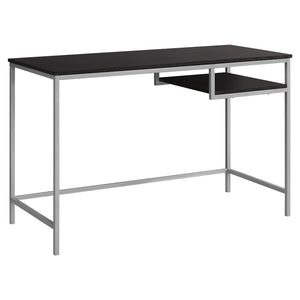 I 7369 Bureau, Bureau À Domicile, Ordinateur Portable, 48"l, Travail, Métal, Stratifié, Brun, Gris, Contemporain, Moderne - Simple Boutique