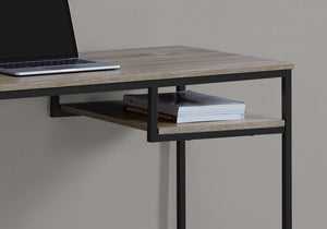 I 7370 Bureau, Bureau À Domicile, Ordinateur Portable, 48"l, Travail, Métal, Stratifié, Brun, Noir, Contemporain, Moderne - Simple Boutique