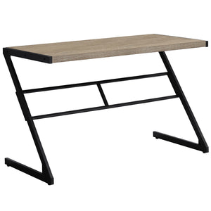 I 7373 Bureau, Bureau À Domicile, Ordinateur Portable, 48"l, Travail, Métal, Stratifié, Brun, Noir, Contemporain, Moderne - Simple Boutique