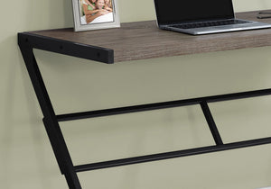 I 7373 Bureau, Bureau À Domicile, Ordinateur Portable, 48"l, Travail, Métal, Stratifié, Brun, Noir, Contemporain, Moderne - Simple Boutique