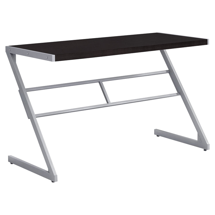 I 7374 Bureau, Bureau À Domicile, Ordinateur Portable, 48"l, Travail, Métal, Stratifié, Brun, Gris, Contemporain, Moderne - Simple Boutique