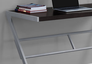 I 7374 Bureau, Bureau À Domicile, Ordinateur Portable, 48"l, Travail, Métal, Stratifié, Brun, Gris, Contemporain, Moderne - Simple Boutique