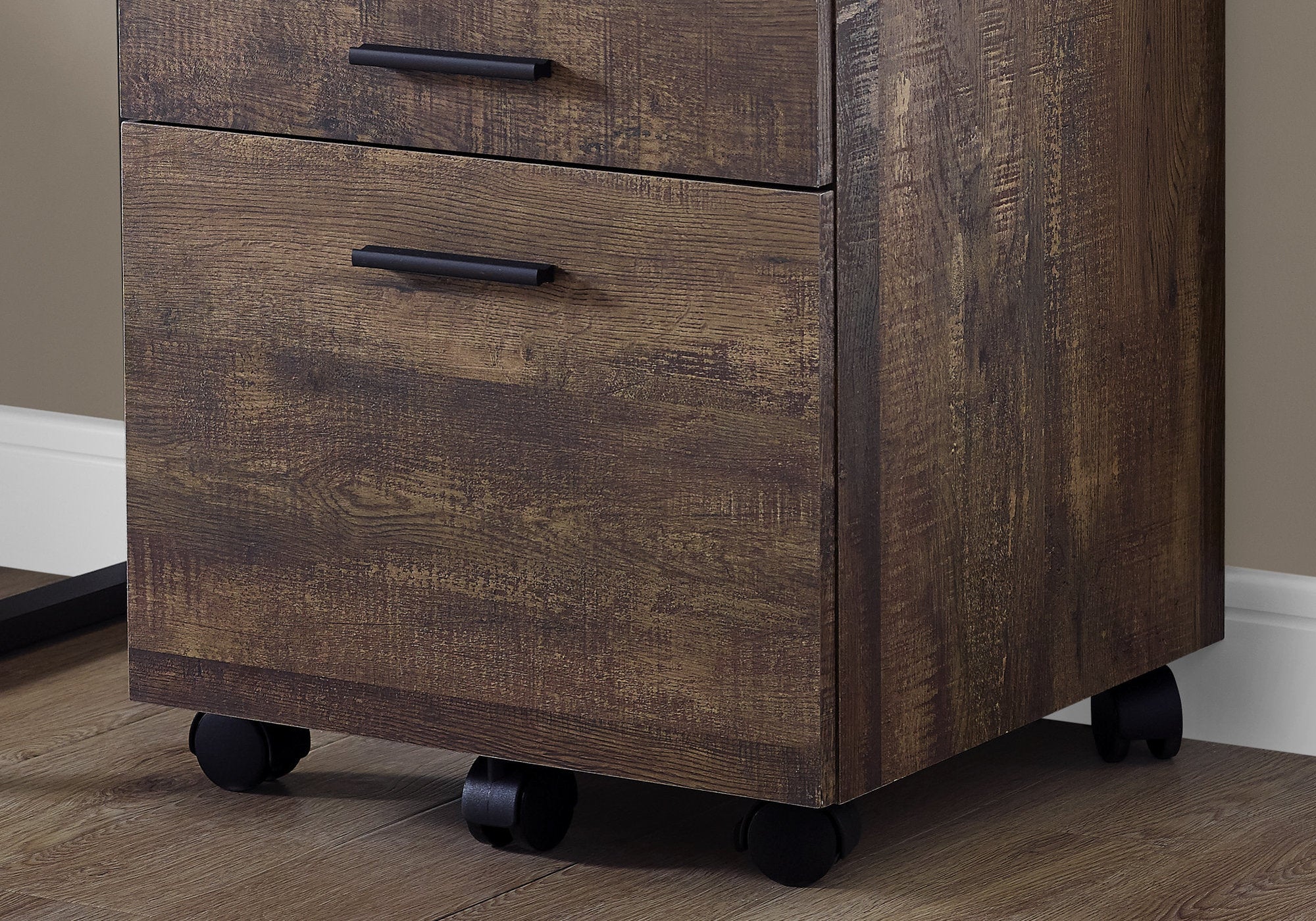I 7400 Classeur, Mobile Roulant, Tiroirs De Rangement, Support D'imprimante, Bureau, Travail, Stratifié, Brun, Contemporain, Moderne - Simple Boutique