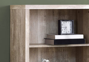 I 7406 Étagère À Livres, Étagère, Étagère, 5 Niveaux, 48"h, Bureau, Chambre À Coucher, Stratifié, Beige, Contemporain, Moderne - Simple Boutique