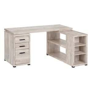 I 7422 Bureau, Bureau À Domicile, Coin, Configuration Gauche, Droite, Tiroirs De Rangement, Forme De L, Travail, Ordinateur Portable, Stratifié, Beige, Contemporain, Moderne - Simple Boutique