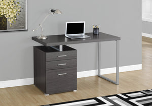 I 7426 Bureau, Bureau À Domicile, Ordinateur Portable, Configuration Gauche, Droite, Tiroirs De Rangement, 48"l, Travail, Métal, Stratifié, Gris, Contemporain, Moderne - Simple Boutique