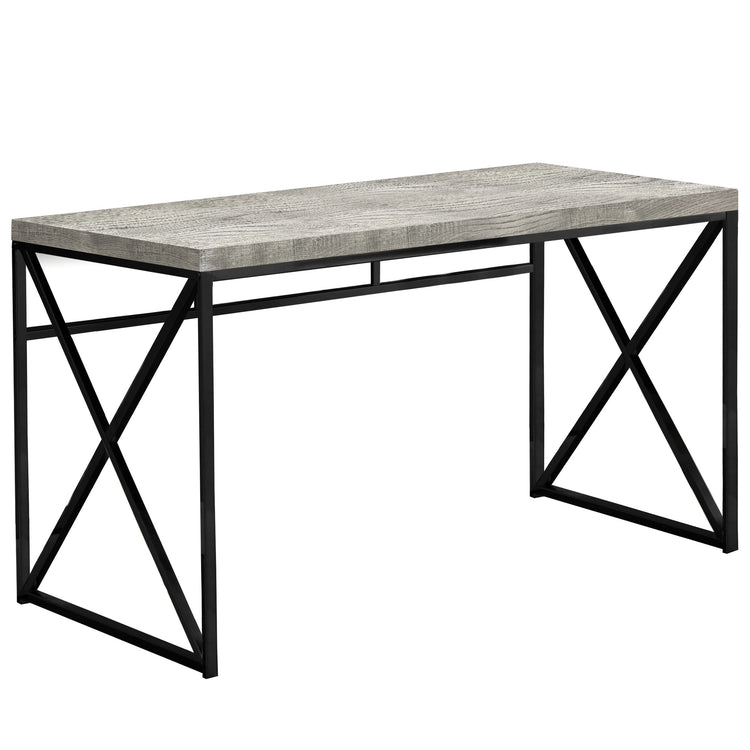 I 7451 Bureau, Bureau À Domicile, Ordinateur Portable, Travail, Métal, Stratifié, Gris, Noir, Contemporain, Moderne - Simple Boutique