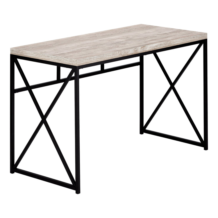 I 7452 Bureau, Bureau À Domicile, Ordinateur Portable, Travail, Métal, Stratifié, Beige, Noir, Contemporain, Moderne - Simple Boutique