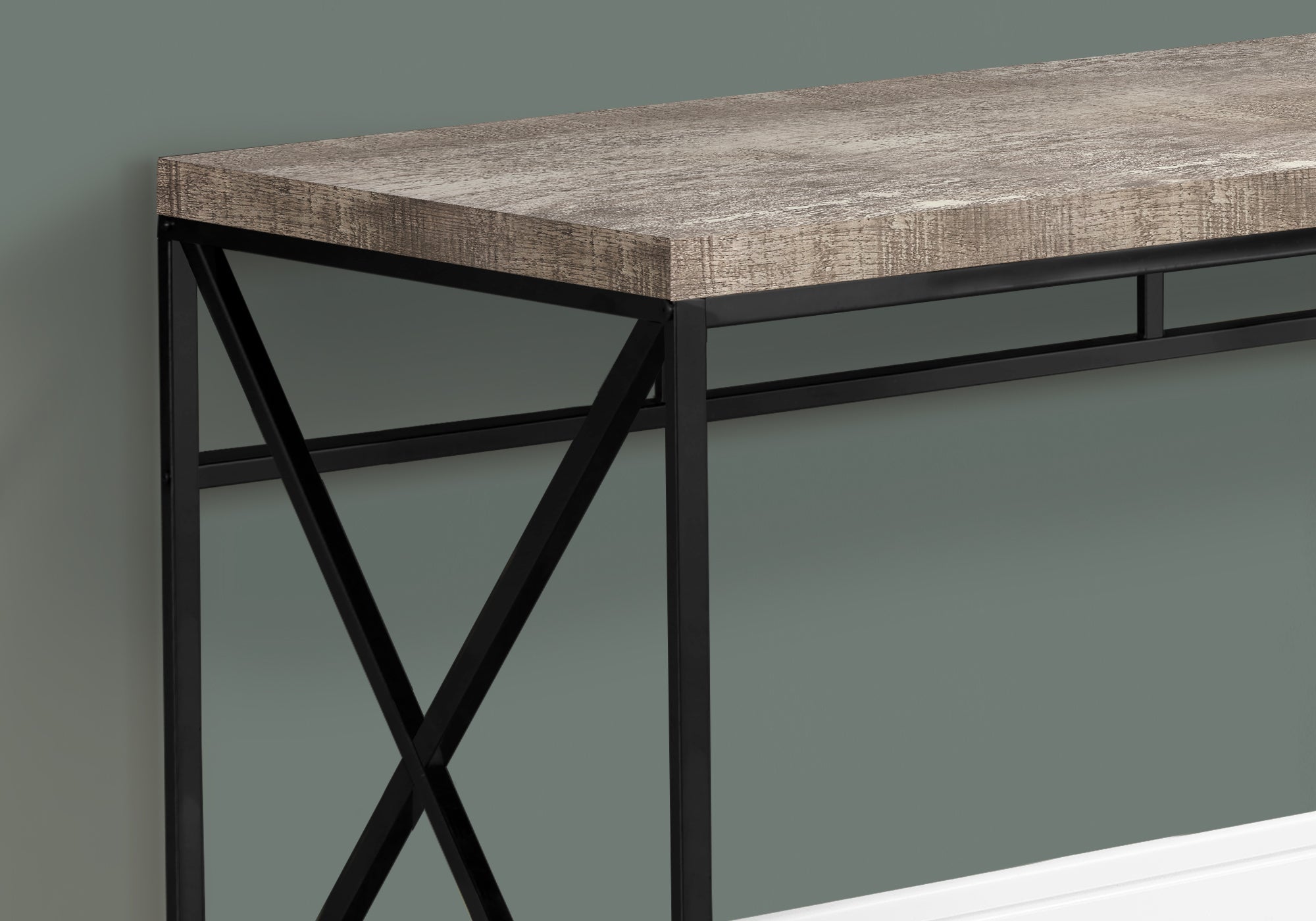 I 7452 Bureau, Bureau À Domicile, Ordinateur Portable, Travail, Métal, Stratifié, Beige, Noir, Contemporain, Moderne - Simple Boutique