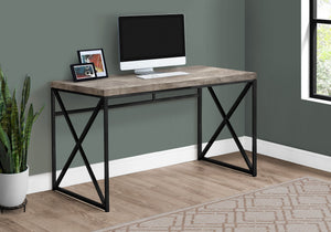 I 7452 Bureau, Bureau À Domicile, Ordinateur Portable, Travail, Métal, Stratifié, Beige, Noir, Contemporain, Moderne - Simple Boutique
