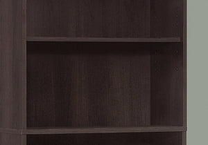 I 7467 Étagère À Livres, Étagère, 6 Niveaux, 72"h, Bureau, Chambre À Coucher, Stratifié, Brun, Transitionnel - Simple Boutique