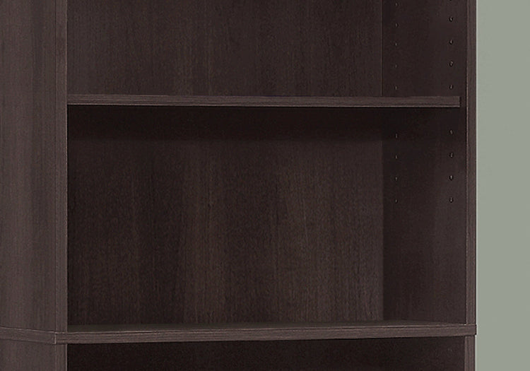 I 7467 Étagère À Livres, Étagère, 6 Niveaux, 72"h, Bureau, Chambre À Coucher, Stratifié, Brun, Transitionnel - Simple Boutique