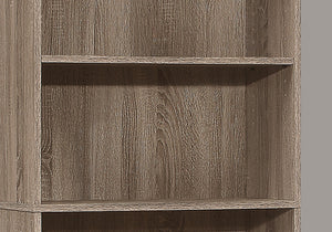 I 7468 Étagère À Livres, Étagère, 6 Niveaux, 72"h, Bureau, Chambre À Coucher, Stratifié, Brun, Transitionnel - Simple Boutique