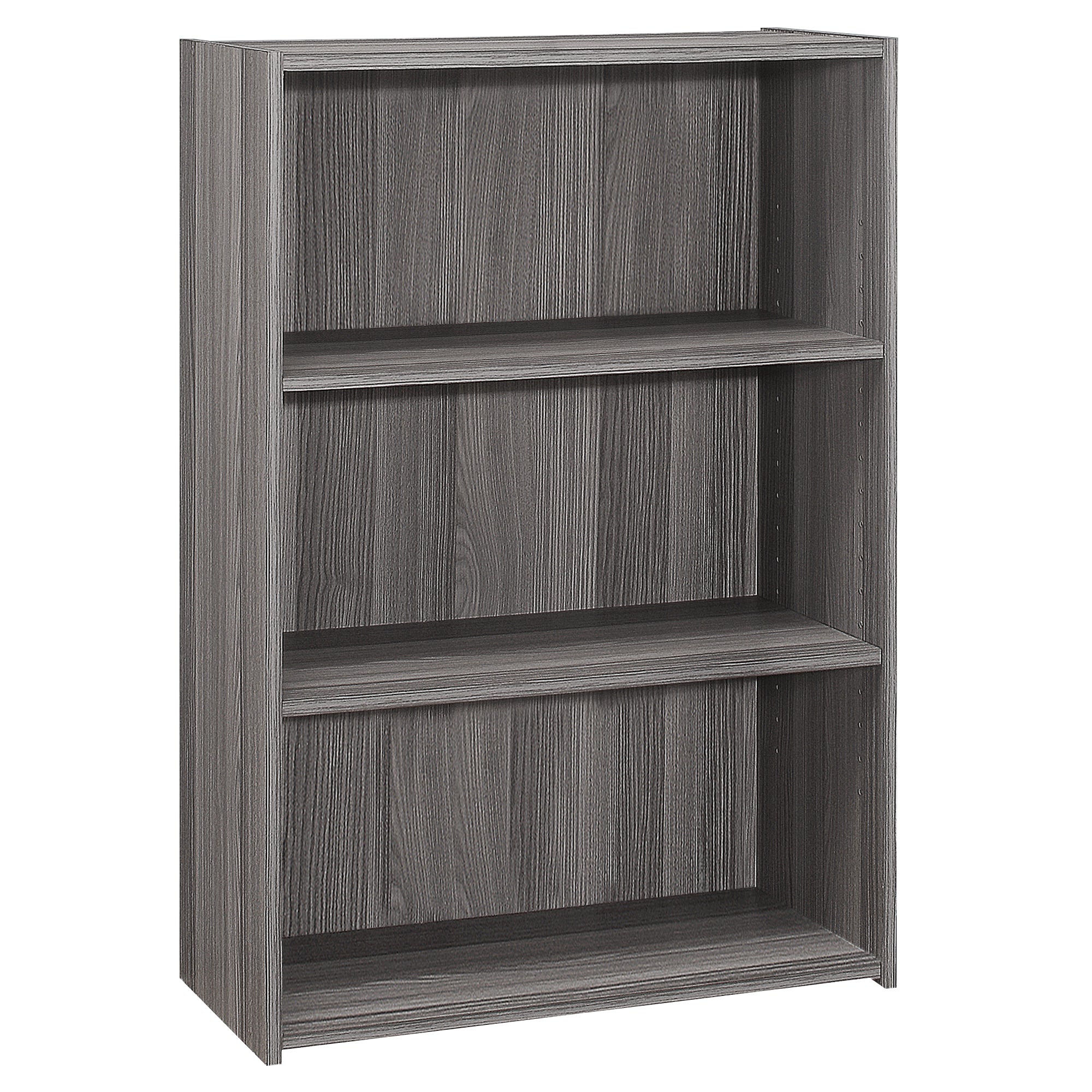 I 7478 Étagère À Livres, Étagère, 4 Niveaux, 36"h, Bureau, Chambre À Coucher, Stratifié, Gris, Transitionnel - Simple Boutique