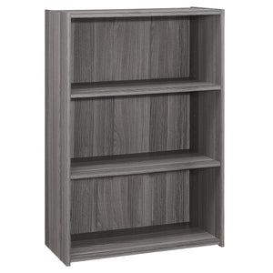 I 7478 Étagère À Livres, Étagère, 4 Niveaux, 36"h, Bureau, Chambre À Coucher, Stratifié, Gris, Transitionnel - Simple Boutique