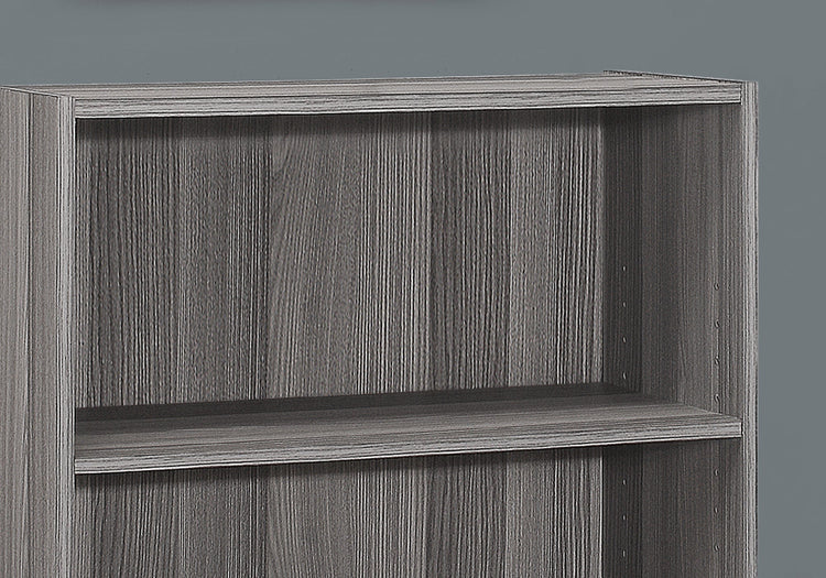 I 7478 Étagère À Livres, Étagère, 4 Niveaux, 36"h, Bureau, Chambre À Coucher, Stratifié, Gris, Transitionnel - Simple Boutique