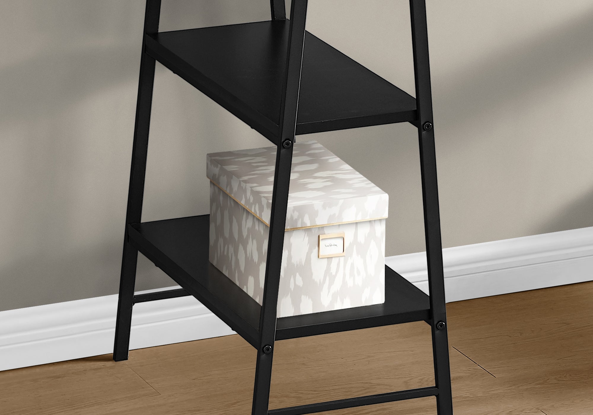 I 7522 Bureau, Bureau À Domicile, Ordinateur Portable, Étagères De Rangement, 48"l, Travail, Métal, Stratifié, Noir, Contemporain, Moderne - Simple Boutique