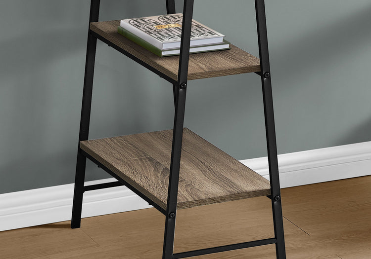I 7523 Bureau, Bureau À Domicile, Ordinateur Portable, Étagères De Rangement, 48"l, Travail, Métal, Stratifié, Brun, Noir, Contemporain, Moderne - Simple Boutique