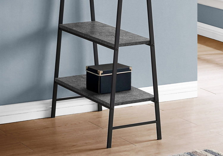 I 7526 Bureau, Bureau À Domicile, Ordinateur Portable, Étagères De Rangement, 48"l, Travail, Métal, Stratifié, Gris, Noir, Contemporain, Moderne - Simple Boutique