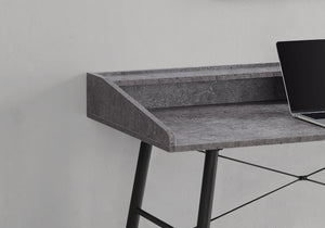I 7540 Bureau, Bureau À Domicile, Ordinateur Portable, Étagères De Rangement, 48"l, Travail, Métal, Stratifié, Gris, Noir, Contemporain, Moderne - Simple Boutique