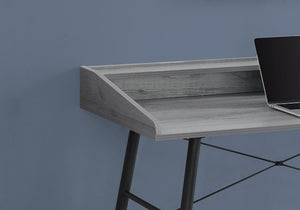 I 7541 Bureau, Bureau À Domicile, Ordinateur Portable, Étagères De Rangement, 48"l, Travail, Métal, Stratifié, Gris, Noir, Contemporain, Moderne - Simple Boutique