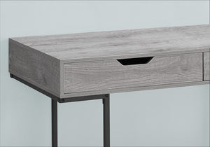 I 7553 Bureau, Bureau À Domicile, Ordinateur Portable, Tiroirs De Rangement, 48"l, Travail, Métal, Stratifié, Gris, Noir, Contemporain, Moderne - Simple Boutique