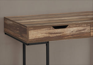 I 7557 Bureau, Bureau À Domicile, Ordinateur Portable, Tiroirs De Rangement, 48"l, Travail, Métal, Stratifié, Brun, Noir, Contemporain, Moderne - Simple Boutique