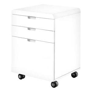 I 7583 Classeur, Mobile Roulant, Tiroirs De Rangement, Support D'imprimante, Bureau, Travail, Stratifié, Blanc Lustré, Contemporain, Moderne - Simple Boutique