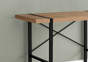 I 7657 Bureau, Bureau À Domicile, Ordinateur Portable, 48"l, Travail, Métal, Stratifié, Brun, Noir, Contemporain, Moderne - Simple Boutique