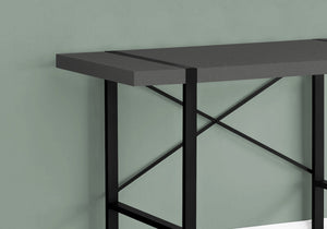 I 7660 Bureau, Bureau À Domicile, Ordinateur Portable, 48"l, Travail, Métal, Stratifié, Gris, Noir, Contemporain, Moderne - Simple Boutique