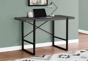 I 7660 Bureau, Bureau À Domicile, Ordinateur Portable, 48"l, Travail, Métal, Stratifié, Gris, Noir, Contemporain, Moderne - Simple Boutique