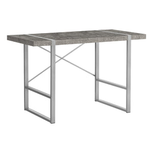 I 7662 Bureau, Bureau À Domicile, Ordinateur Portable, 48"l, Travail, Métal, Stratifié, Gris, Contemporain, Moderne - Simple Boutique
