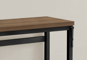 I 7675 Bureau, Bureau À Domicile, Debout, Ajustable, 48"l, Travail, Ordinateur Portable, Métal, Stratifié, Noyer, Noir, Contemporain, Moderne - Simple Boutique