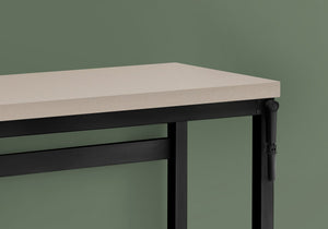 I 7679 Bureau, Bureau À Domicile, Debout, Ajustable, 48"l, Travail, Ordinateur Portable, Métal, Stratifié, Beige, Noir, Contemporain, Moderne - Simple Boutique