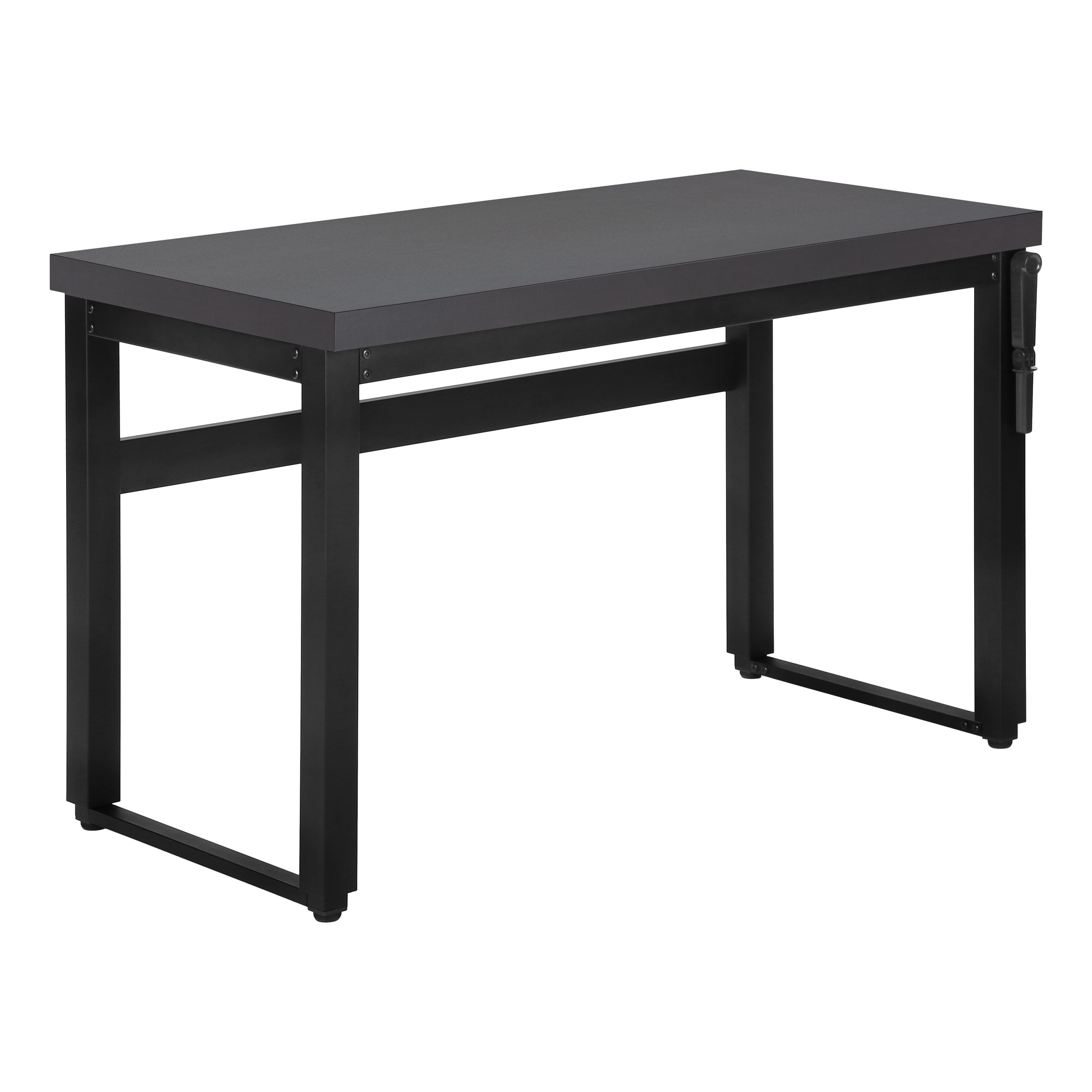 I 7680 Bureau, Bureau À Domicile, Debout, Ajustable, 48"l, Travail, Ordinateur Portable, Métal, Stratifié, Gris, Noir, Contemporain, Moderne - Simple Boutique