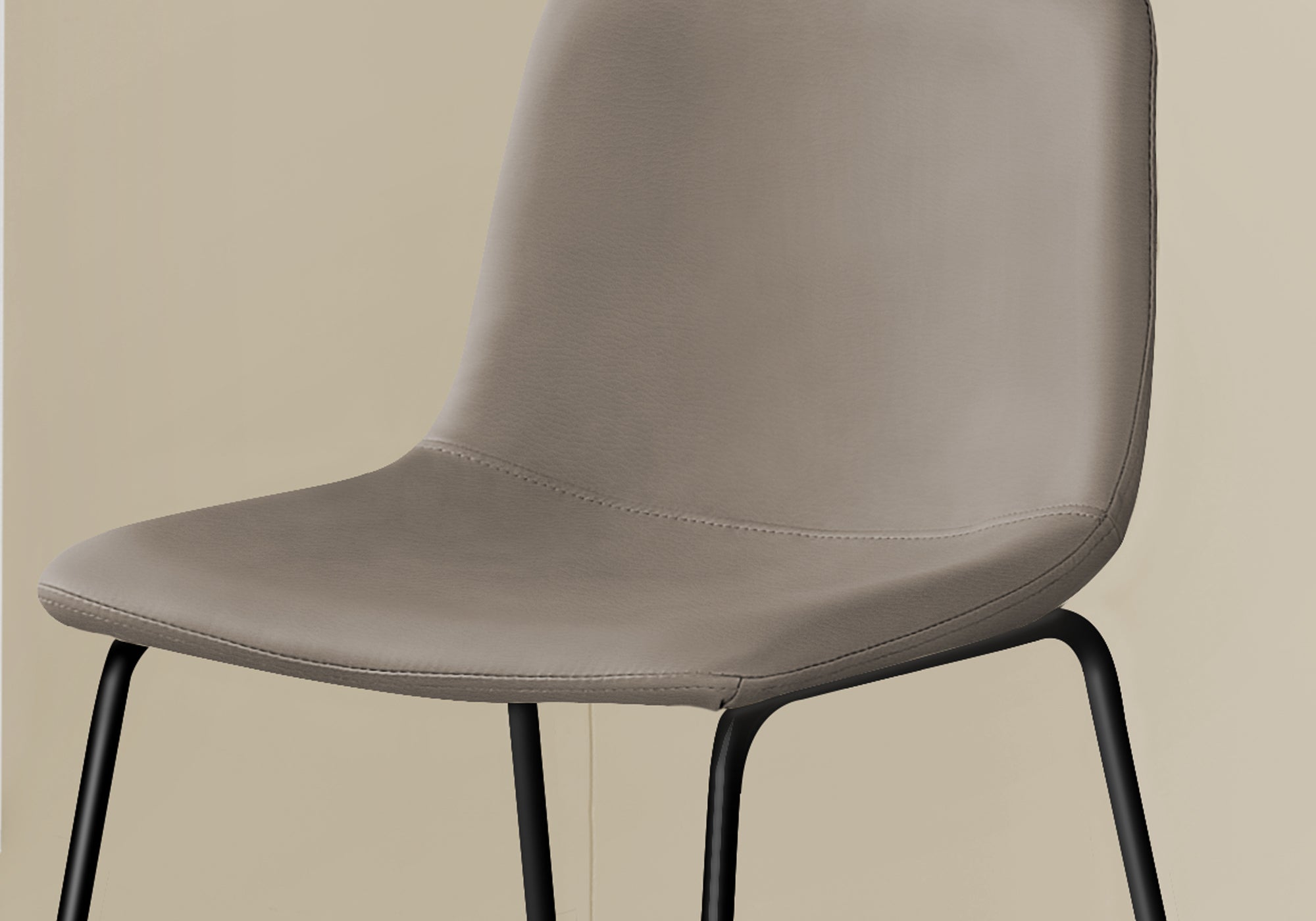 I 7751 Chaise De Bureau, Hauteur Bar, Debout, Bureau, Travail, Pu D'aspect Cuir, Métal, Brun, Noir, Contemporain, Moderne - Simple Boutique