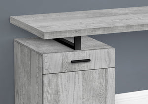 I 7763 Bureau, Bureau À Domicile, Ordinateur Portable, Configuration Gauche, Droite, Tiroirs De Rangement, 48"l, Travail, Métal, Stratifié, Gris, Noir, Contemporain, Moderne - Simple Boutique