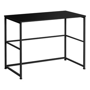 I 7776 Bureau, Bureau À Domicile, Ordinateur Portable, Configuration Gauche, Droite, Tiroirs De Rangement, 40"l, Travail, Métal, Stratifié, Noir, Contemporain, Moderne - Simple Boutique
