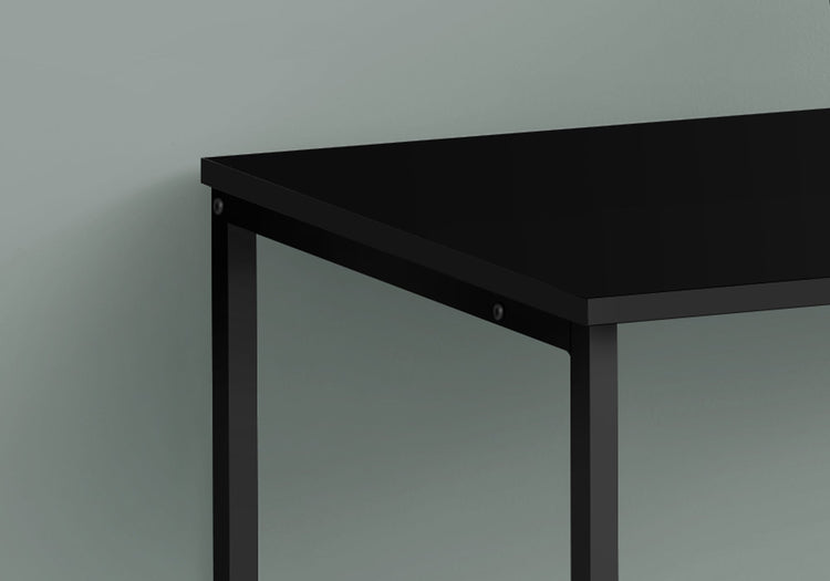I 7776 Bureau, Bureau À Domicile, Ordinateur Portable, Configuration Gauche, Droite, Tiroirs De Rangement, 40"l, Travail, Métal, Stratifié, Noir, Contemporain, Moderne - Simple Boutique