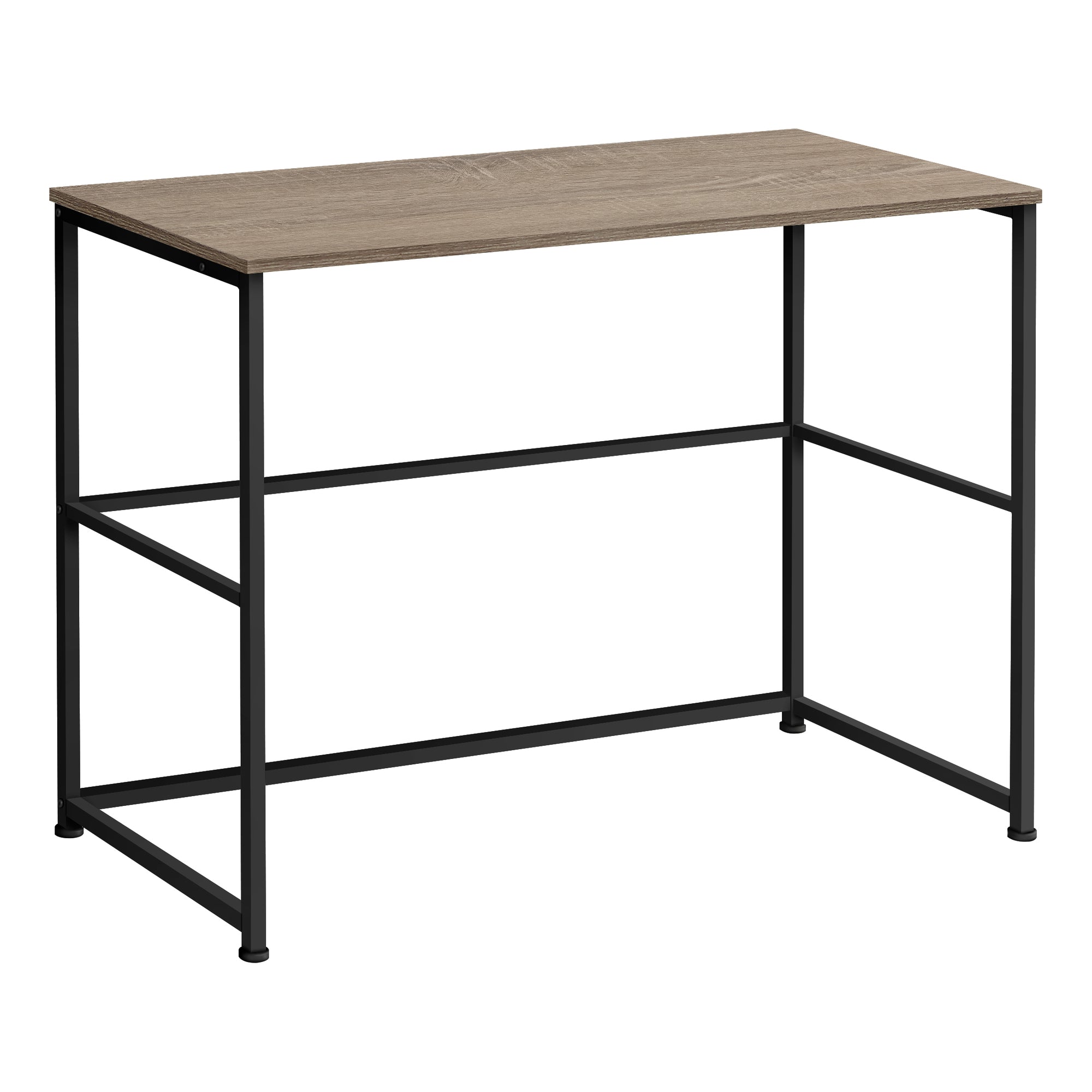 I 7777 Bureau, Bureau À Domicile, Ordinateur Portable, Configuration Gauche, Droite, Tiroirs De Rangement, 40"l, Travail, Métal, Stratifié, Brun, Noir, Contemporain, Moderne - Simple Boutique