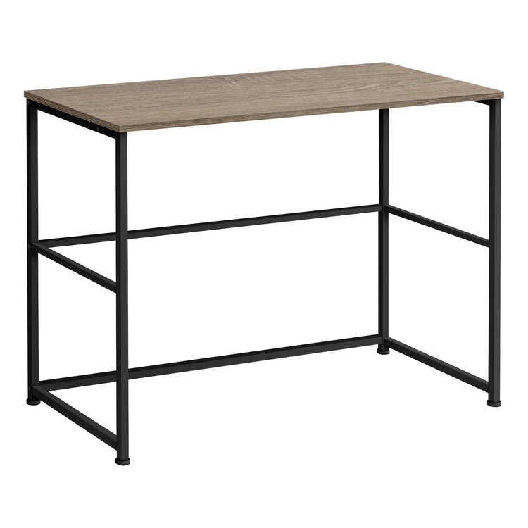I 7777 Bureau, Bureau À Domicile, Ordinateur Portable, Configuration Gauche, Droite, Tiroirs De Rangement, 40"l, Travail, Métal, Stratifié, Brun, Noir, Contemporain, Moderne - Simple Boutique
