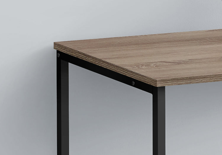 I 7777 Bureau, Bureau À Domicile, Ordinateur Portable, Configuration Gauche, Droite, Tiroirs De Rangement, 40"l, Travail, Métal, Stratifié, Brun, Noir, Contemporain, Moderne - Simple Boutique