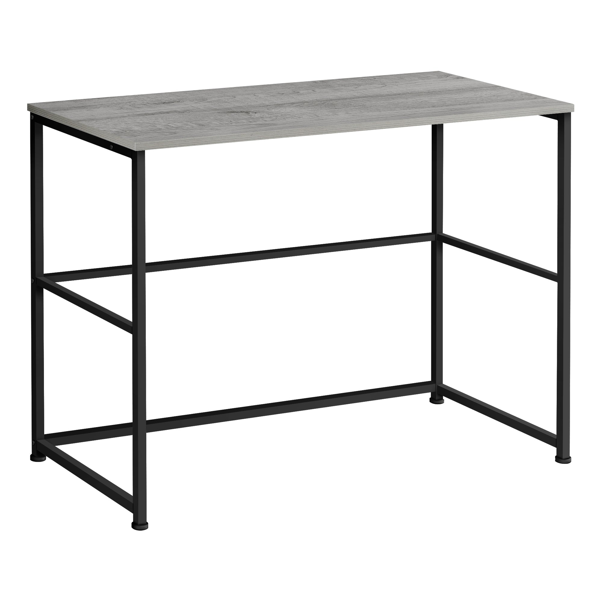 I 7778 Bureau, Bureau À Domicile, Ordinateur Portable, Configuration Gauche, Droite, Tiroirs De Rangement, 40"l, Travail, Métal, Stratifié, Gris, Noir, Contemporain, Moderne - Simple Boutique