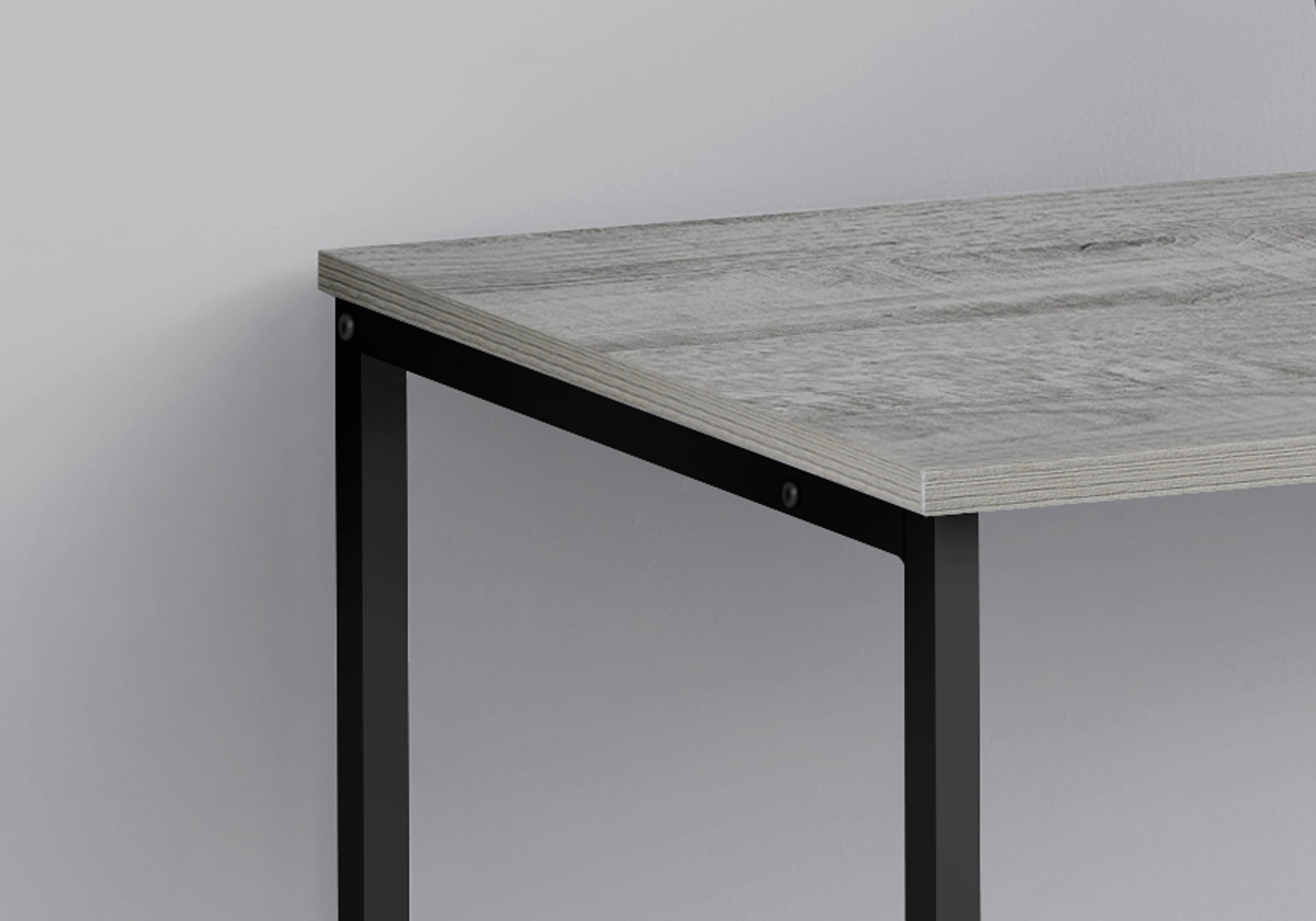 I 7778 Bureau, Bureau À Domicile, Ordinateur Portable, Configuration Gauche, Droite, Tiroirs De Rangement, 40"l, Travail, Métal, Stratifié, Gris, Noir, Contemporain, Moderne - Simple Boutique