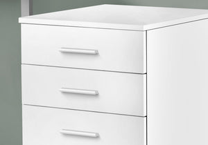 I 7780 Classeur, Mobile Roulant, Tiroirs De Rangement, Support D'imprimante, Bureau, Travail, Stratifié, Blanc, Contemporain, Moderne - Simple Boutique