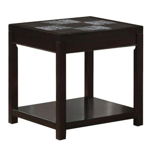 I 7801E Table D'appoint, Côté, Bout, Table De Nuit, Lampe, Salon, Chambre À Coucher, Stratifié, Brun, Transitionnel - Simple Boutique
