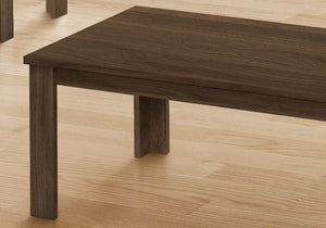 I 7862P Ensemble De Table, Ensemble 3pcs, Café, Bout, Côté, Accent, Salon, Stratifié, Noyer, Transitionnel - Simple Boutique