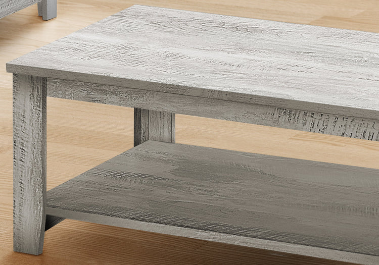 I 7880P Ensemble De Table, Ensemble 3pcs, Café, Bout, Côté, Accent, Salon, Stratifié, Gris, Transitionnel - Simple Boutique